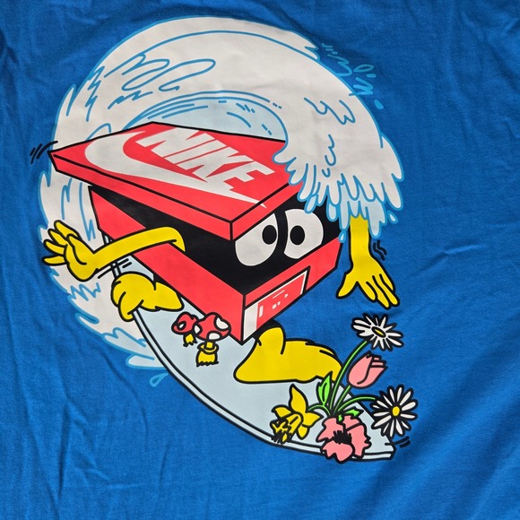 Nike‎ The Nike Tee XXL Have A Nike Day T-Shirt Blue Graphic Shoebox Mens - Picture 3 of 9
